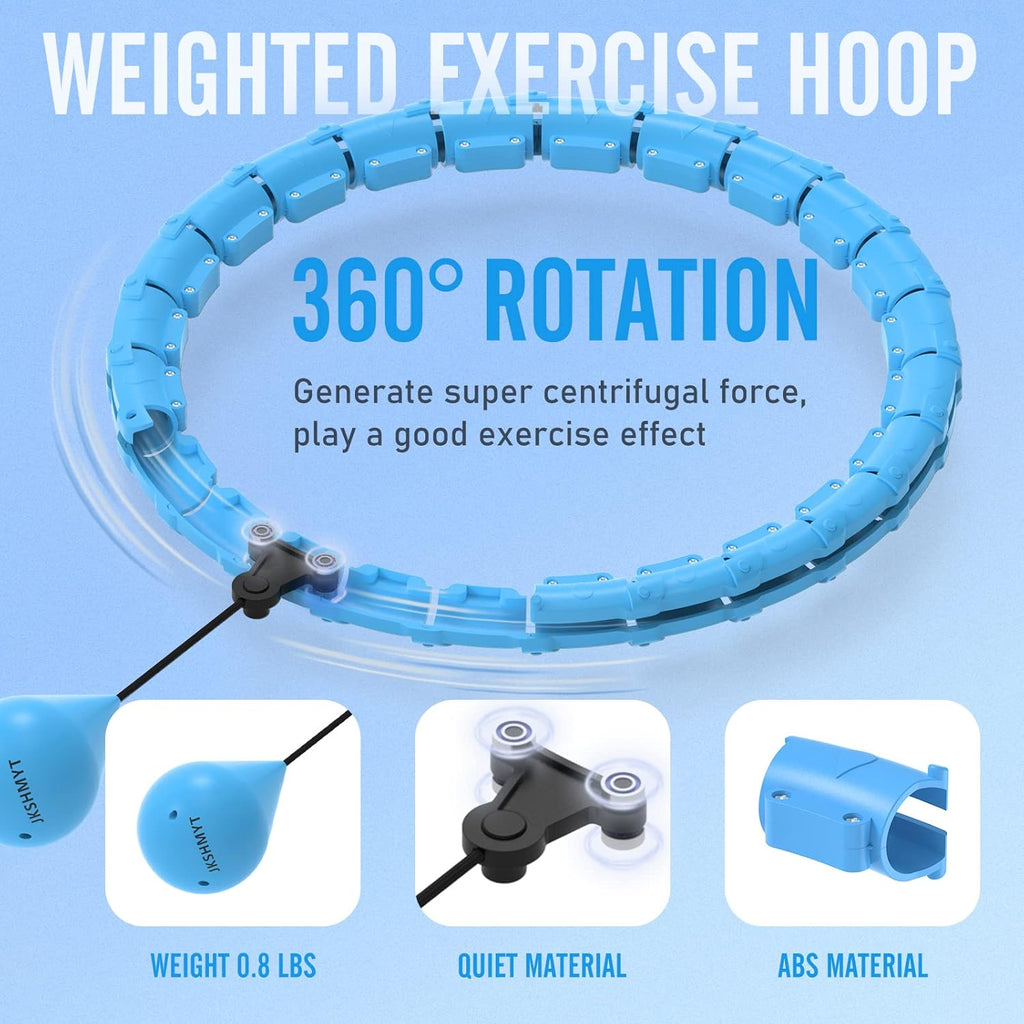 CoreForge Pro Weighted Fitness Hoop