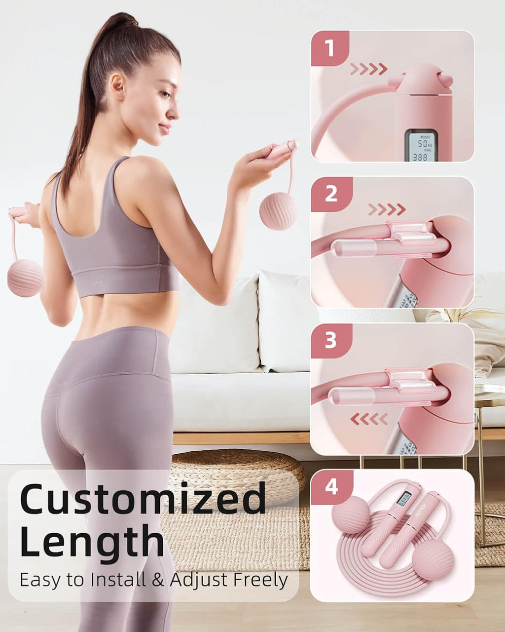 GlowFit Smart Jump Rope Pro