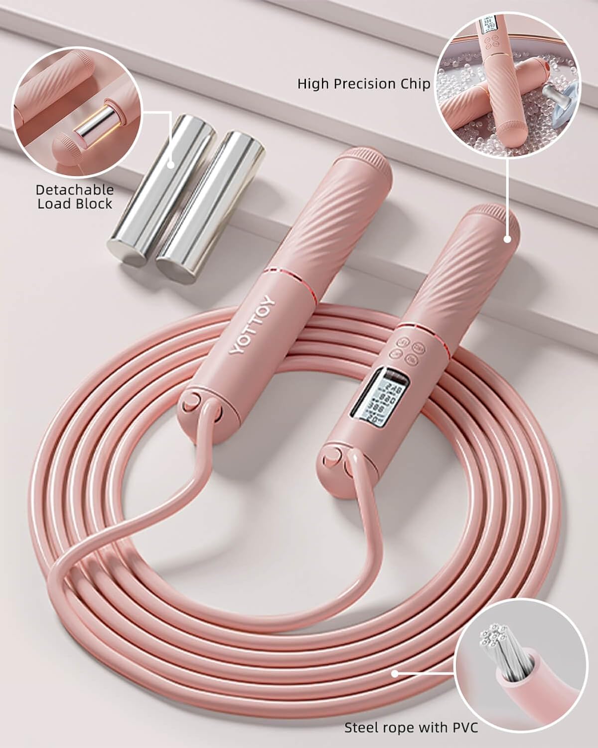 GlowFit Smart Jump Rope Pro