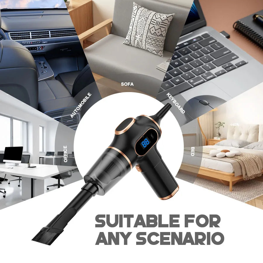QuickClean Portable Car Vacuum Cleaner